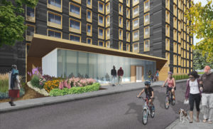 Tilden Houses expanded entryway rendering