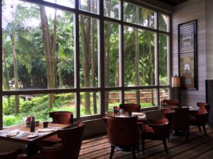 The restaurant at the Mandarin Oriental in Kuala Lumpur. Photo courtesy of Catie Ryan. 