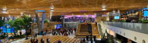 Overlooking the Marketplace at the new PDX Airport terminal